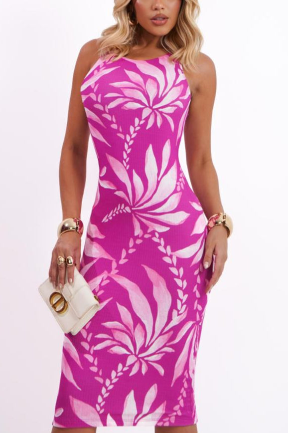 Vestido Canelado Midi Regata Miss Girls 50488 – Estampa Digital